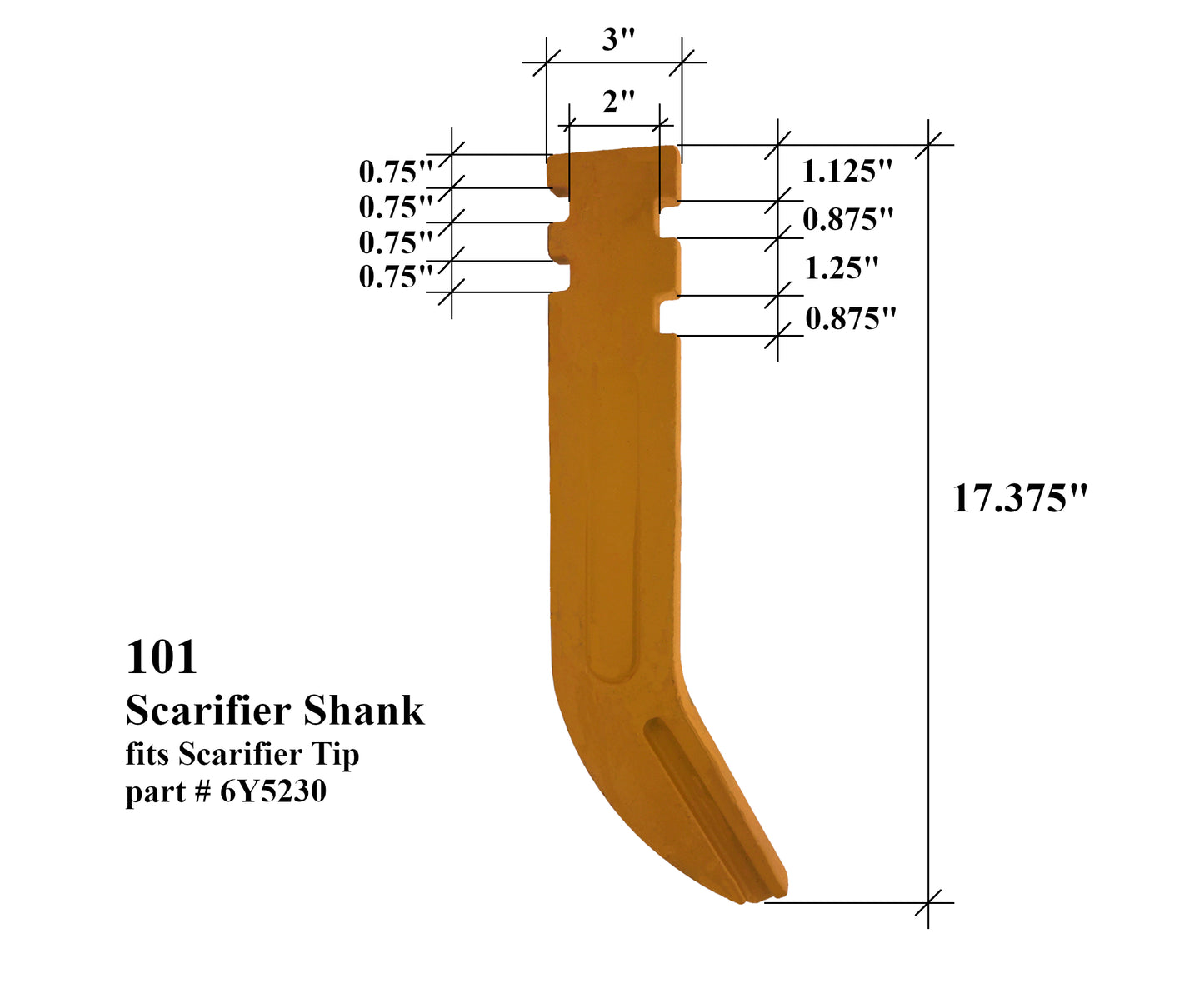 101 Universal Scarifier Shank
