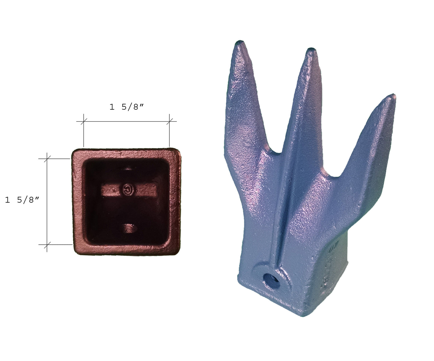 Dent Trident X156TR3 – « Style Hensley » pour godets de mini-pelle