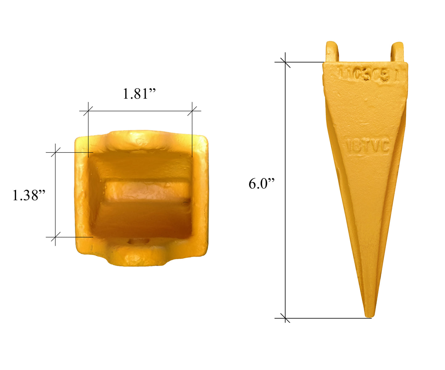 18TVIP Twin Tiger Tooth - 'fits Esco' 18 Series