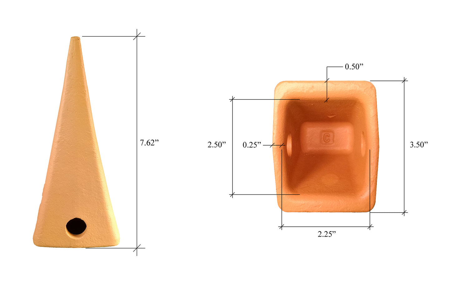 1U-3252 Standard Dirt Tooth - 'Cat Style' J250 Series