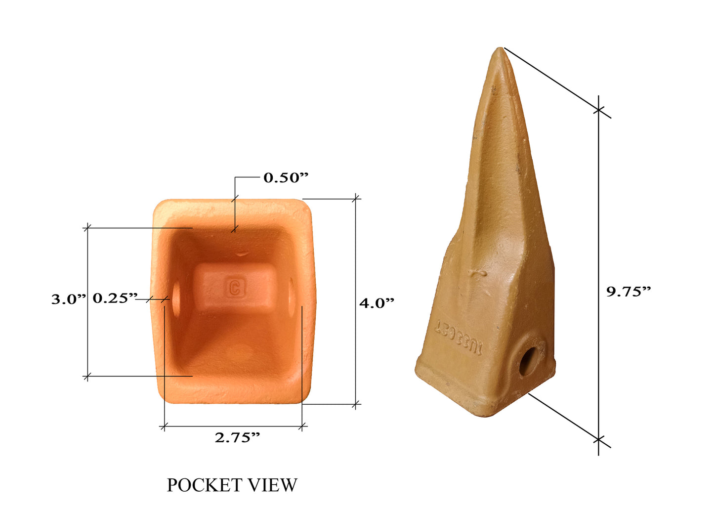 1U-3302TL Diente de roca de tigre - Serie J300 'estilo gato'