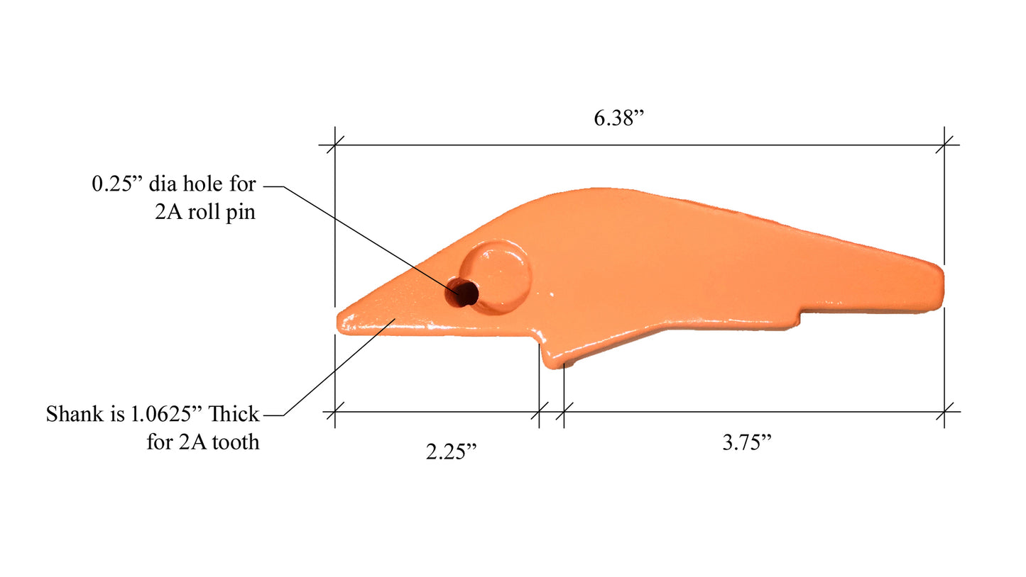 Tige de montage encastrée à souder 2520-2A - « convient au style H&L 2A »