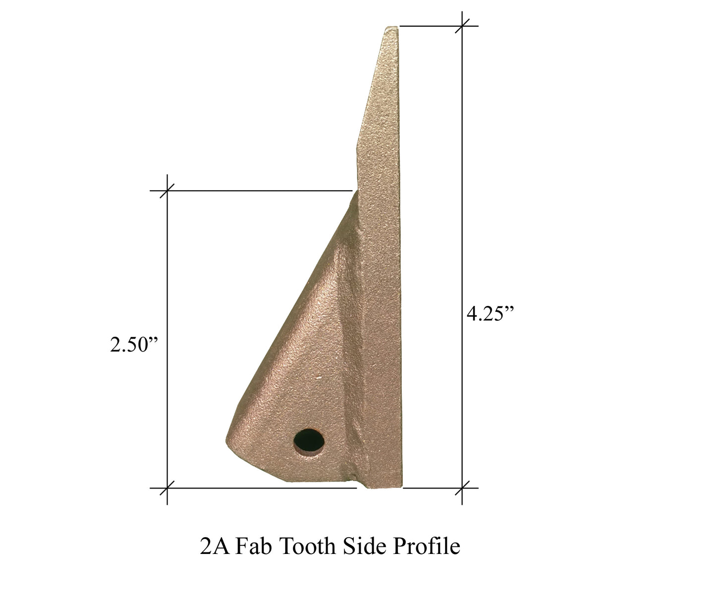 2A, T2A FAB Fabricated Dirt Tooth - 'fits H&L style 2A'