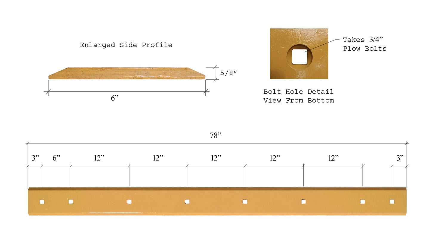 KV12758 Tranchant – 5/8" x 6" x 78"