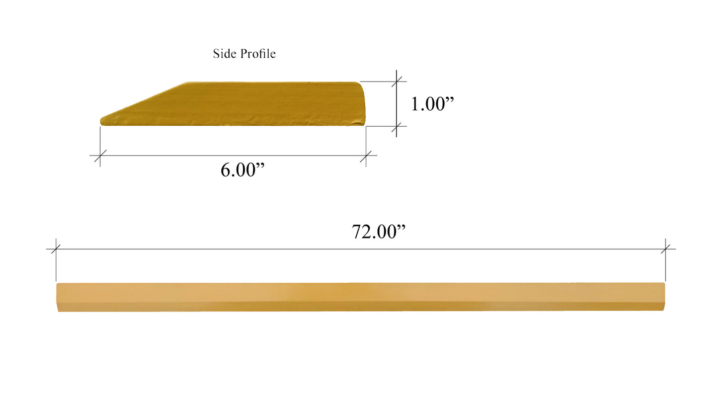 SBFB100X06X072 Bord de godet à souder - 1" x 6" x 72"