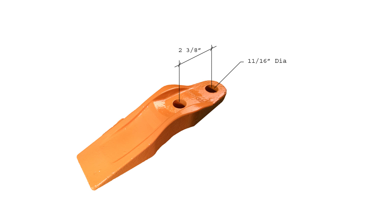 Chargeuse compacte, chargeur boulonné Uni-Tooth 132-4720, espacement trou à trou de 2 3/8"