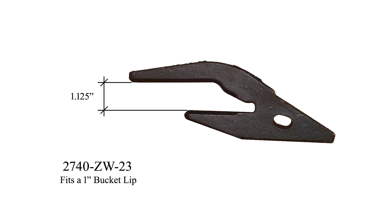 2740-ZW-23 Vástago soldado - 'Serie H &amp; L estilo 230' para cucharones patines y mini Ex