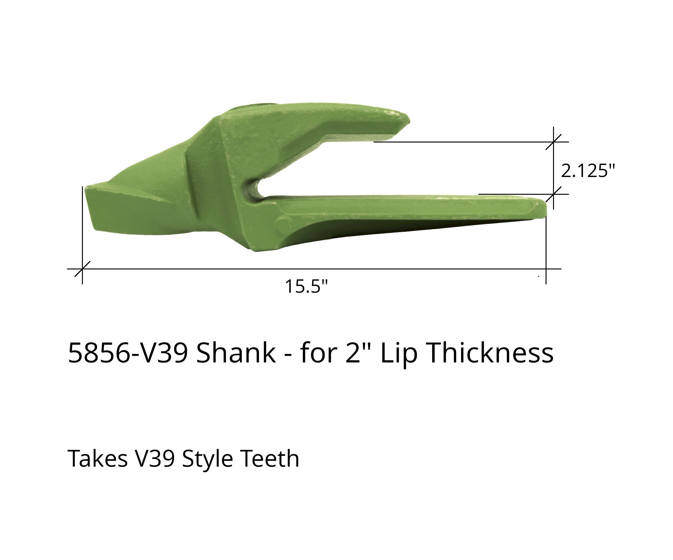 5 Pack V39PN 39PN Flex Pins – Fits V39SYL, 39SYL Bucket Teeth Adapters – Excavator, Backhoe