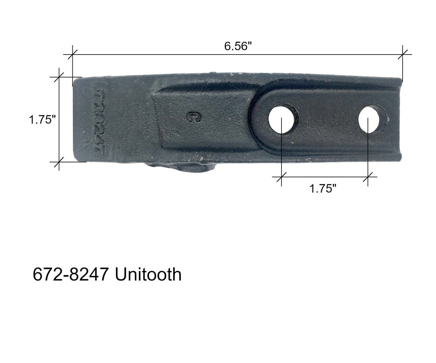 Bobcat Style Bucket unitooth 1.75" Pitch - 6728247, 6727453