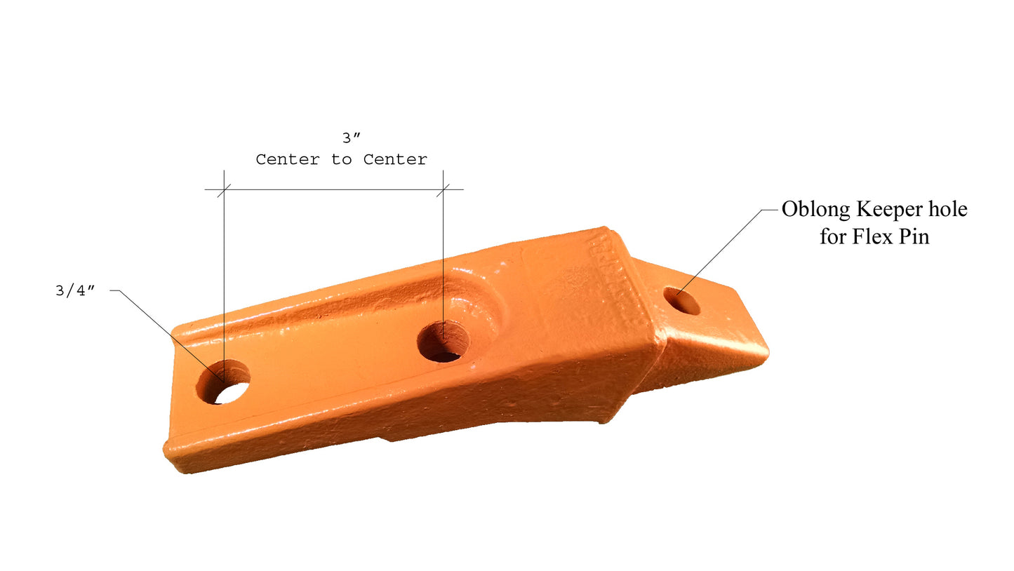 6737324 Vástago atornillado - 'Estilo Bobcat' para minicargadoras, Mini Ex