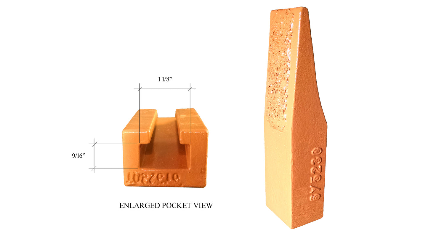 Carbide Scarifier Tip for Cat & Deere graders - 6Y5230 or T6Y5230