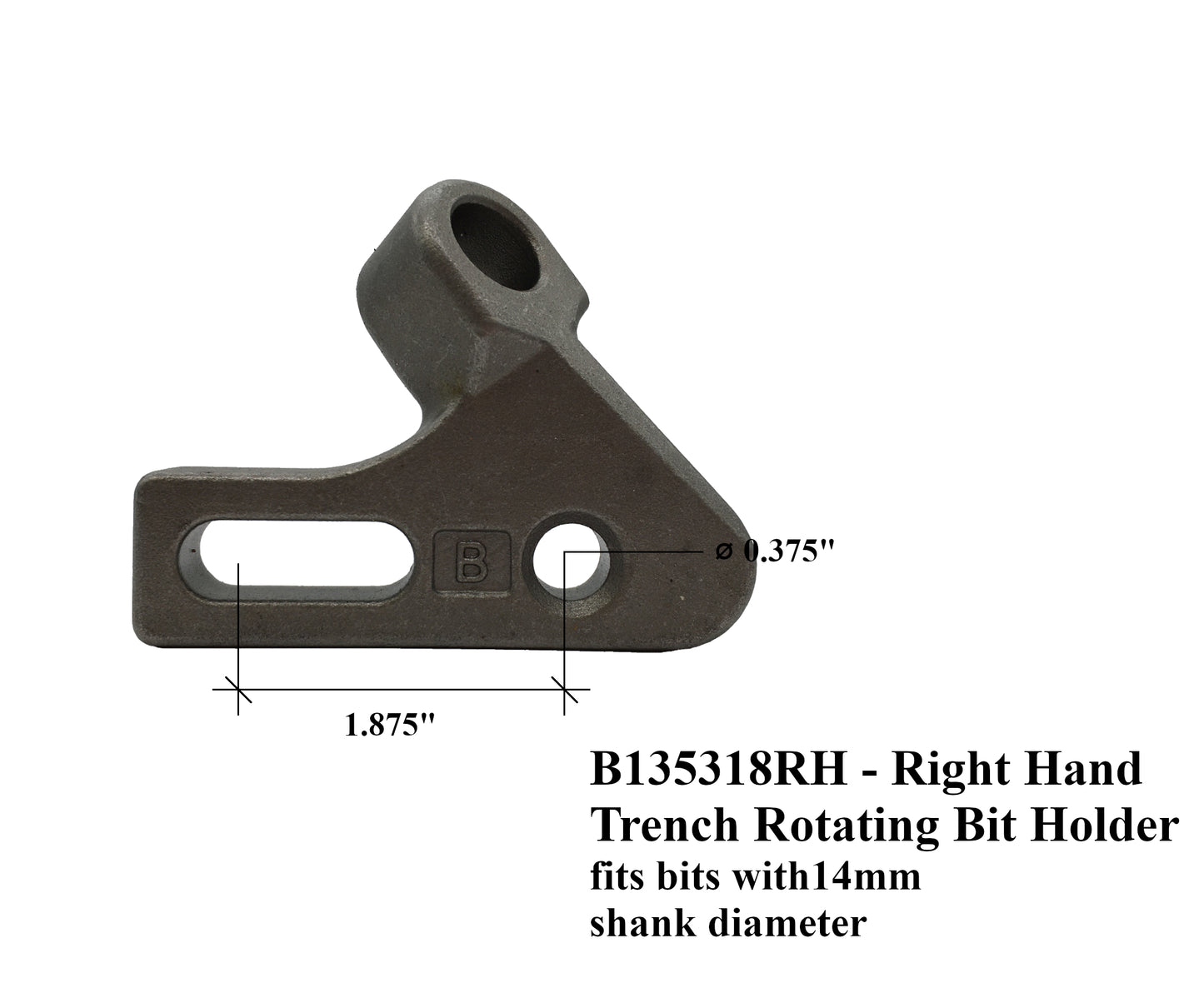 RH 4" Cut, porte-embout rotatif, 135318, pour de nombreuses petites trancheuses à chaîne