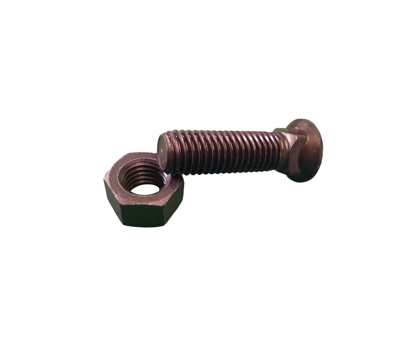 Plow Bolt and Nut for Blades / Cutting Edges - 5/8-11x2 1/2 - Grade 8, Dome Head 4F-3656, 4K-0367