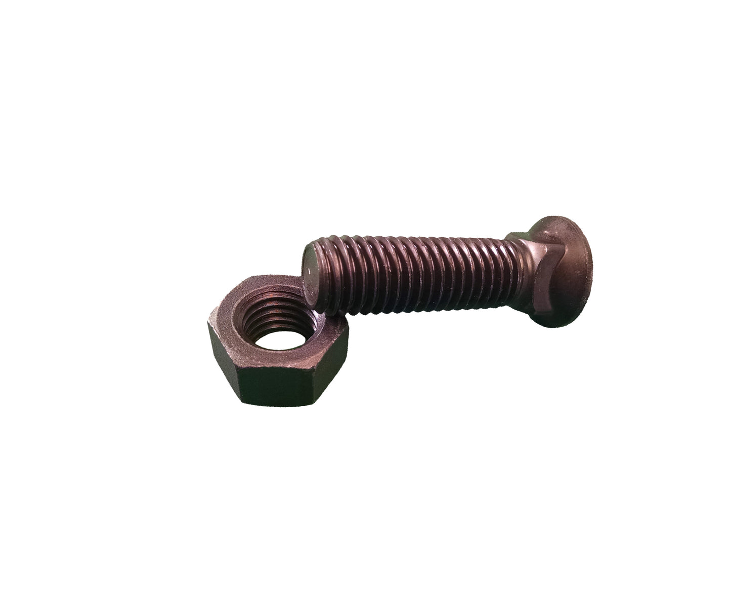 Plow Bolt and Nut for Blades / Cutting Edges - 3/4-10x2 1/2 - Grade 8, Dome Head 5J-4773, 2J-3506