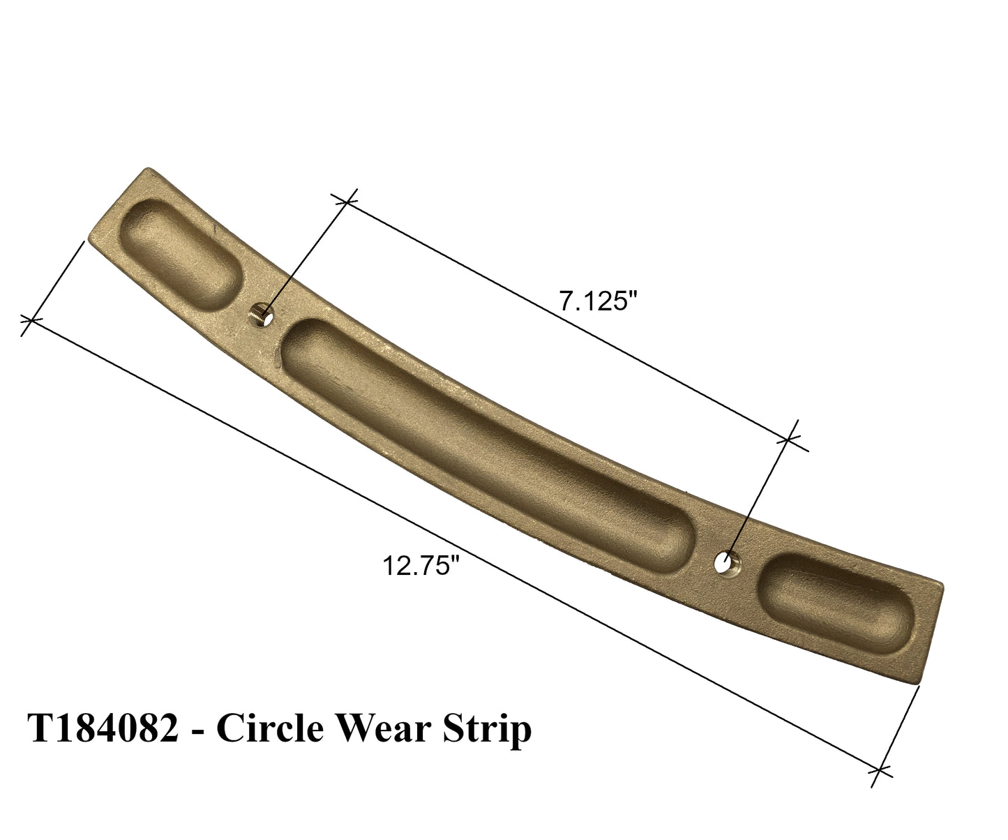 Wear Strip Insert - T184082 fits most JD Motorgraders, 670, 672, 770, 870, 872